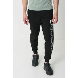 Pantaloni de trening cu imprimeu logo supradimensionat imagine