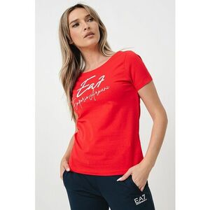 Tricou cu decolteu rotund si imprimeu logo imagine