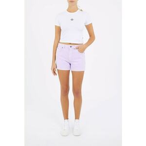 Blugi scurti mom fit imagine