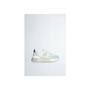 Pantofi sport flatform de piele intoarsa si plasa imagine