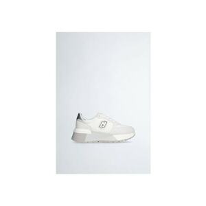 Pantofi sport flatform de piele intoarsa si plasa imagine