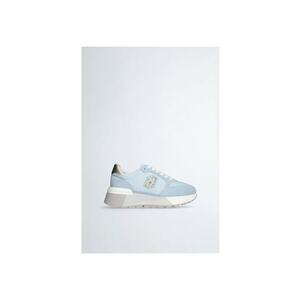 Pantofi sport flatform de piele intoarsa si plasa imagine