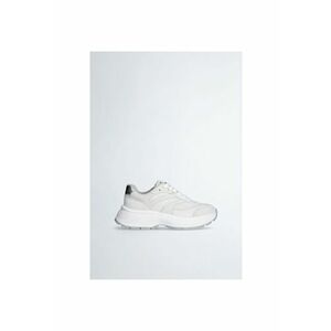 Pantofi sport de piele intoarsa si plasa cu talpa masiva imagine