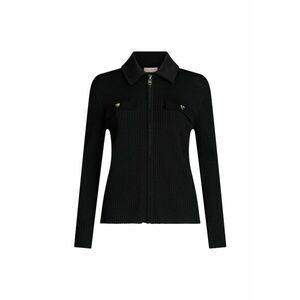 Cardigan cambrat cu fermoar imagine