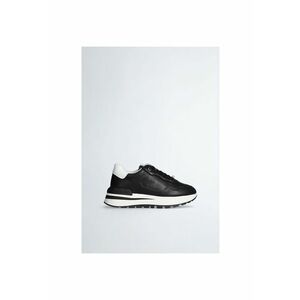 Pantofi sport de piele cu logo perforat imagine