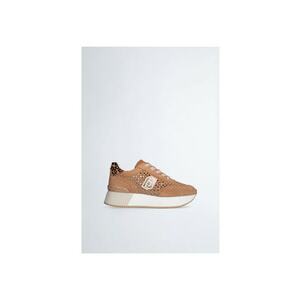 Pantofi sport de piele intoarsa perforata cu animal print imagine