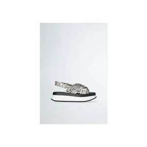 Sandale flatform cu strasuri imagine