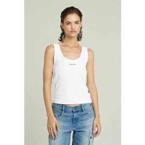 Top striat cu aplicatie logo discreta imagine