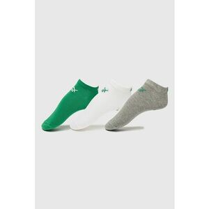 Set de sosete unisex pana la glezna cu model logo - 3 perechi imagine