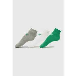 Set de sosete scurte unisex din amestec de bumbac cu logo - 3 perechi imagine