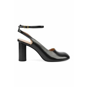 Pantofi slingback din piele cu toc imagine