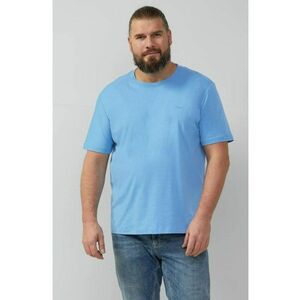 Big Sizes Tricou barbati big sizes cu decolteu la baza gatului - Regular fit - Albastru deschis imagine