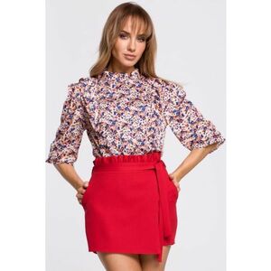 Bluza cu volane cu flori - imagine