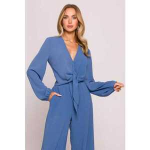Bluza scurta cu maneci lungi bufante - imagine