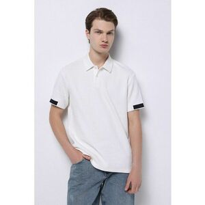 Tricou polo striat imagine