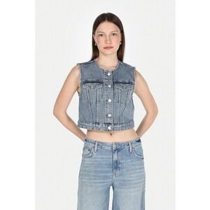 Vesta crop din denim imagine