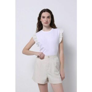 Bluza cu maneci scurte cu broderie imagine