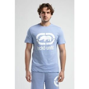 Tricou cu decolteu la baza gatului si imprimeu logo Marc imagine