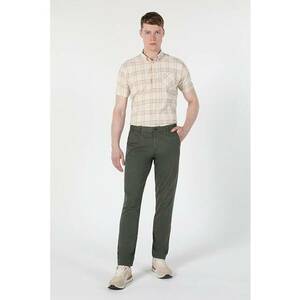 Pantaloni De Barbati Verde Slim Fit imagine