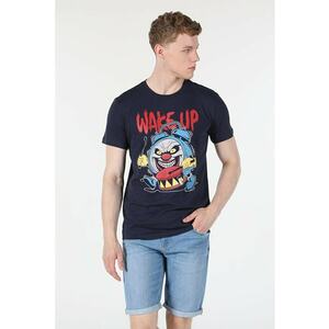 Tricou Albastru Marin Regular Fit imagine