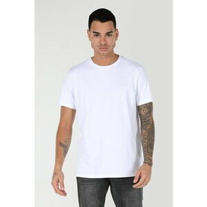 Tricou Cu Maneca Scurta De Barbati Alb Regular Fit CL1063413 imagine
