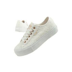 Tenisi cu platforma Canvas Lady [LCW-25-31-3438L] - albi imagine