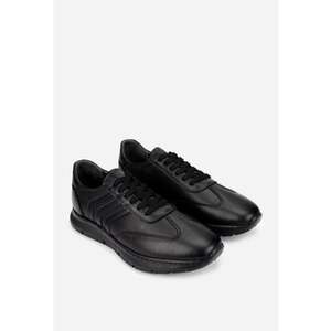 Pantofi eleganți din piele neagră pentru bărbați imagine