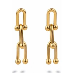 Cercei drop placati cu aur de 18K imagine