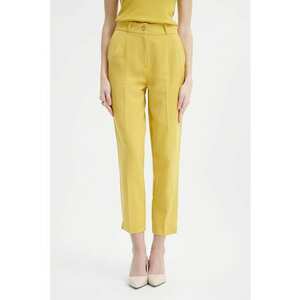 Pantaloni crop eleganti cu pensa imagine