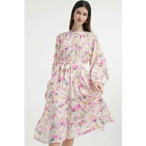 Rochie cu model floral si maneci lungi imagine