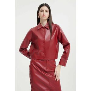 Fusta midi de piele ecologica imagine