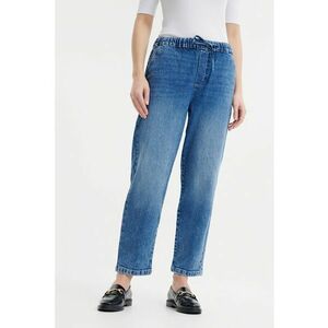 Blugi crop cu snur imagine
