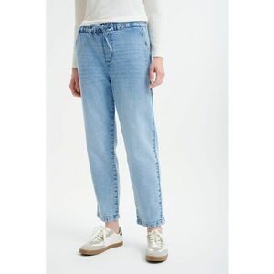 Blugi crop cu snur imagine