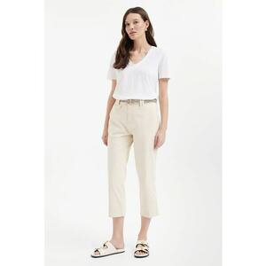 Pantaloni capri cu buzunare oblice imagine