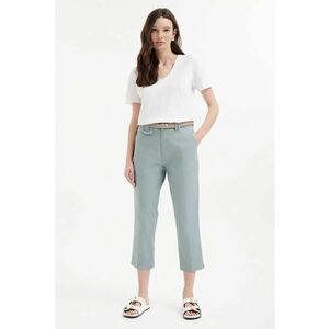 Pantaloni capri cu buzunare oblice imagine