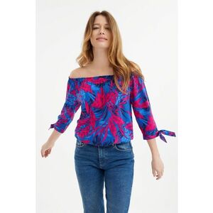 Bluza cu model si decolteu pe umeri imagine