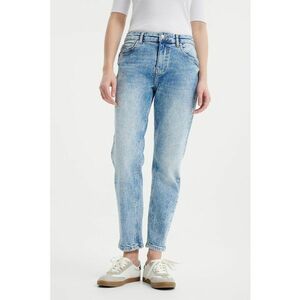 Blugi mom fit cu talie medie imagine
