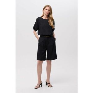 Bluza lejera din amestec de in BLK154 imagine