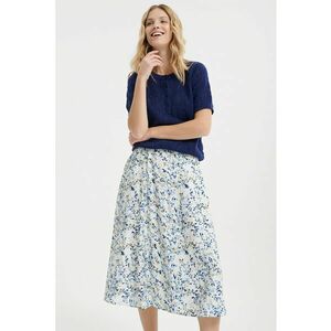 Fusta midi cu model floral imagine