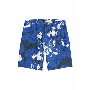 Pantaloni scurti din amestec de in cu model floral imagine