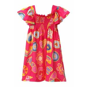 Rochie de bumbac cu maneci fluture imagine