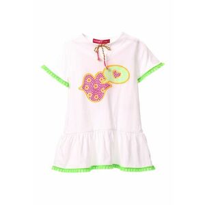 Rochie de bumabc cu terminatie cu volane imagine