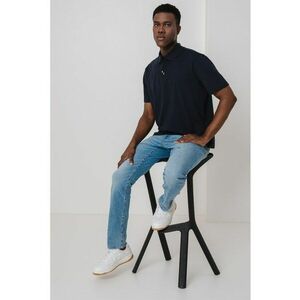 Tricou polo cu detalii cu monograma imagine