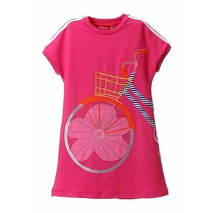 Rochie-tricou cu aplicatie bicicleta imagine