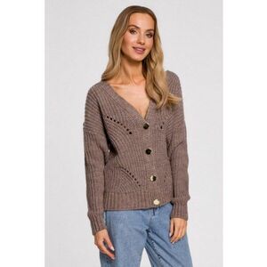Cardigan cu model perforat - imagine