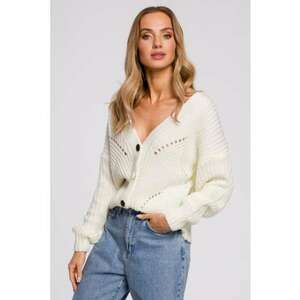 Cardigan cu model perforat - imagine