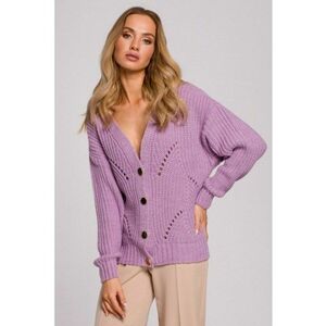 Cardigan cu model perforat - imagine
