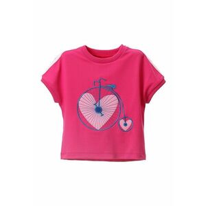 Tricou cu broderie cu bicicleta imagine