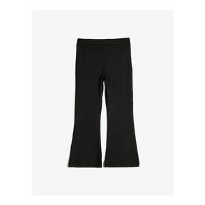 Pantaloni evazati cu model uni imagine