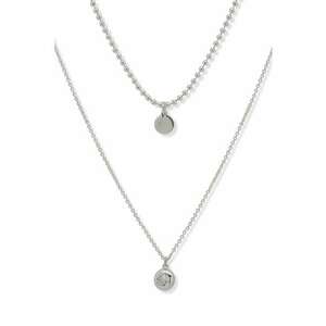 Colier dublu cu pietre zirconia imagine